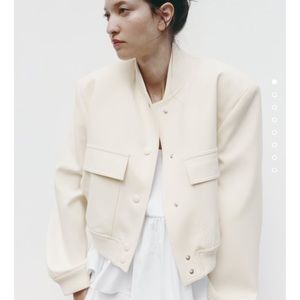 ZARA Cropped Bomber jacket XS NWT